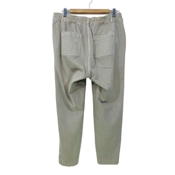 J Jill Pants Womens Size 16 Cargo Pocket Casual Canvas Beige Khaki - Picture 2 of 6